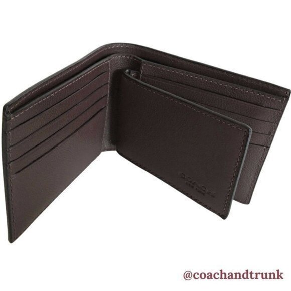 COACH Leather 3 in 1 Wallet Compact Mahogany NWT - Picture 4 of 11
